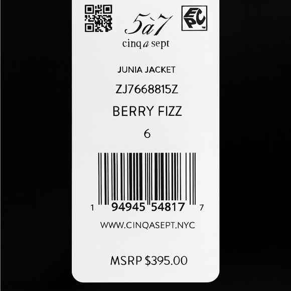 Cinq à Sept Red JUNIA JACKET - Picture 5 of 8